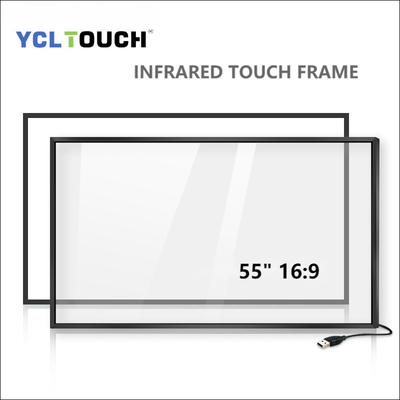 YCLTOUCH cadre ouvert interactif infrarouge de haute précision de cadre de contact de 55 pouces